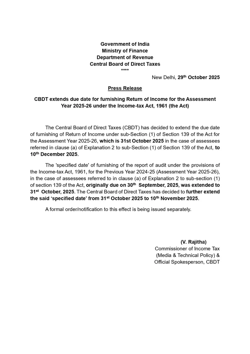 Tax Audit Due Date for FY 2024- 25