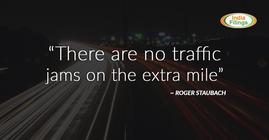 No traffic jam on the extra mile