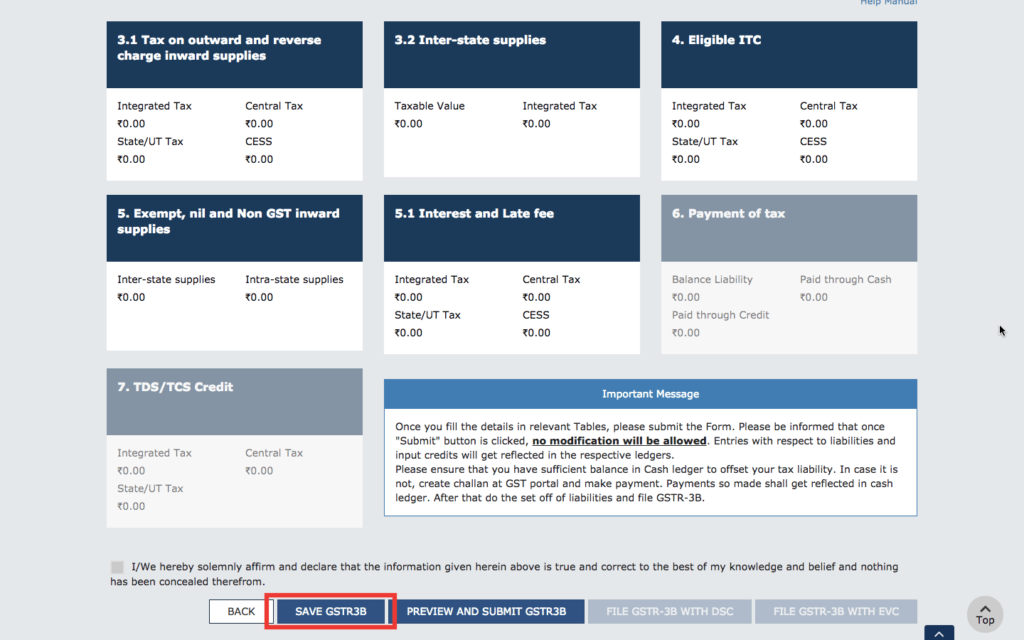 Filing NIL GST Return - In Less than One Minute