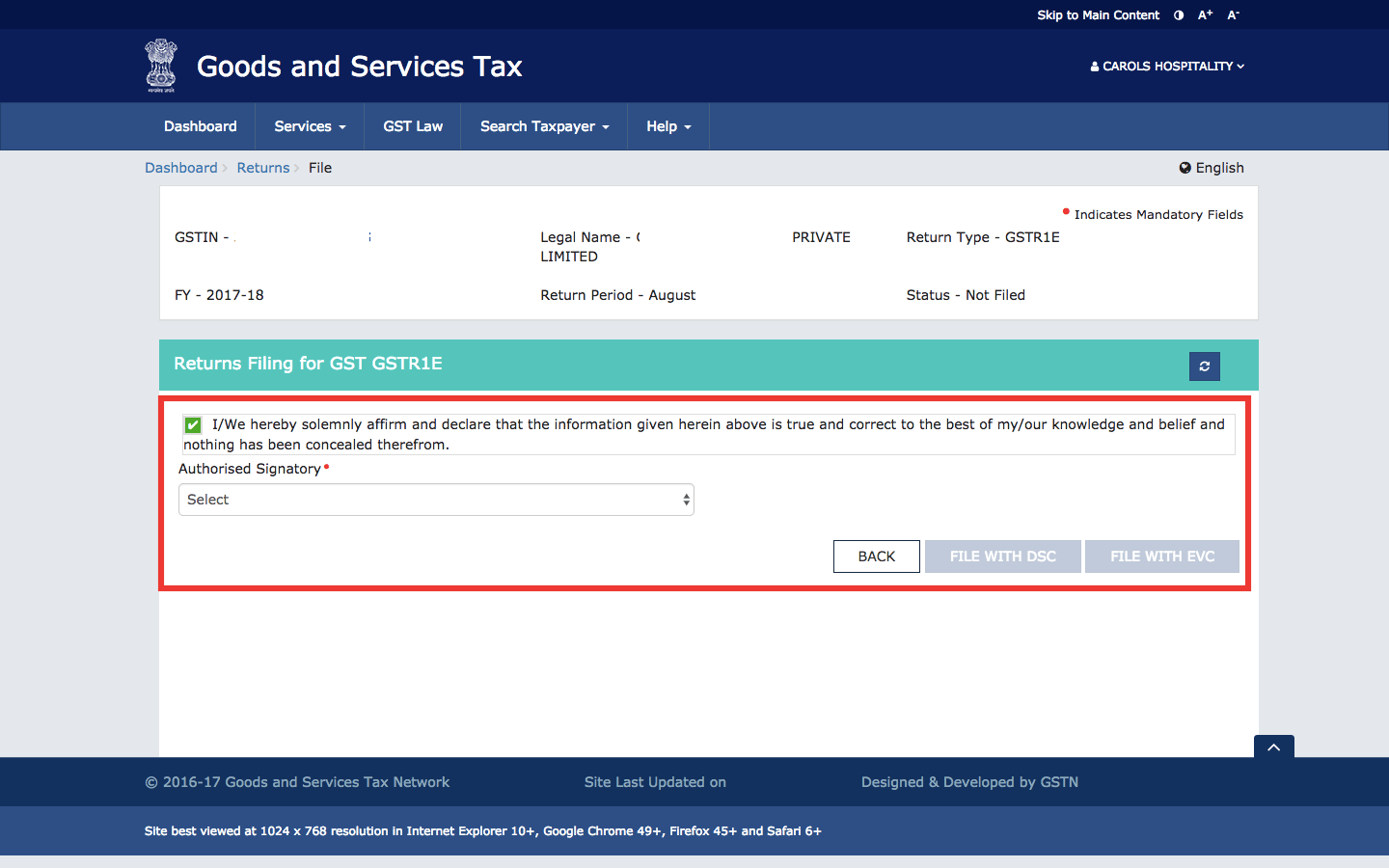 Table 6A of Form GSTR1 GST Portal