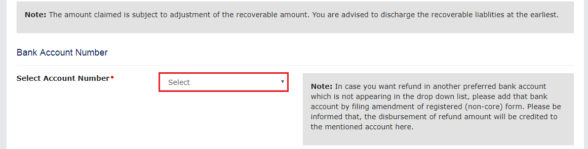 Step 4 - Unutilised Input Tax Credit Refund