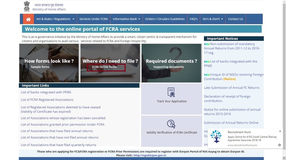 Image 1 FCRA Registration for Trusts and NGOs