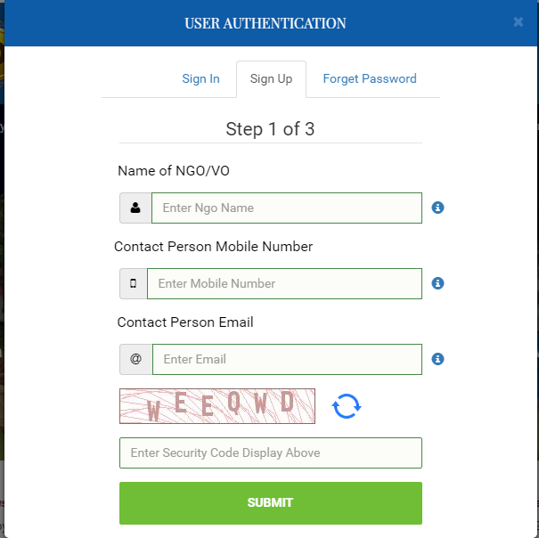 Seva Bhoj Yojana Darpan portal