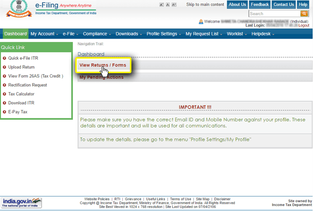 EVC-generation-through-net-banking-3