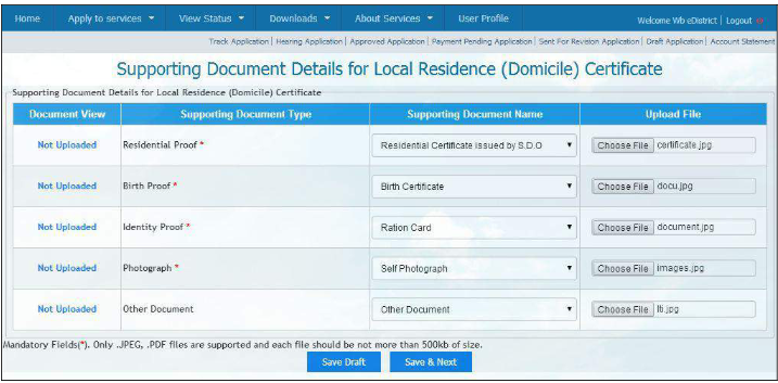 West-Bengal-Domicile-Certificate-Documents-Details