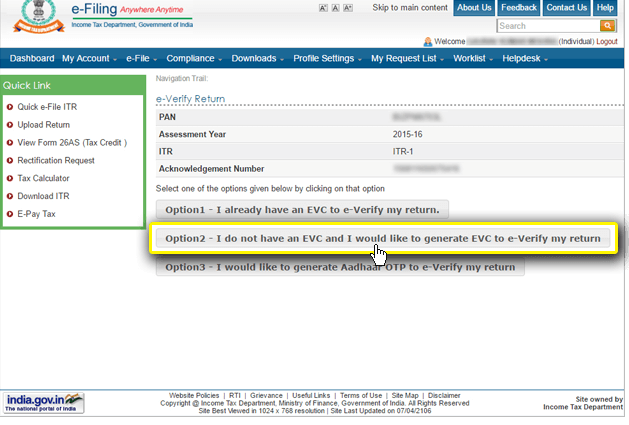 EVC-generation-through-net-banking-6