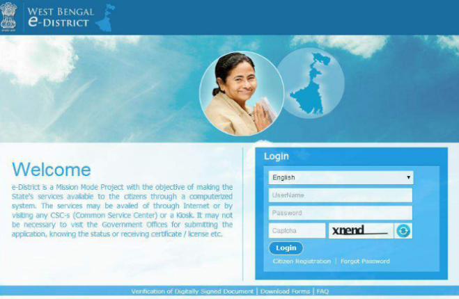 West-Bengal-Income-Certificate-Home-Page