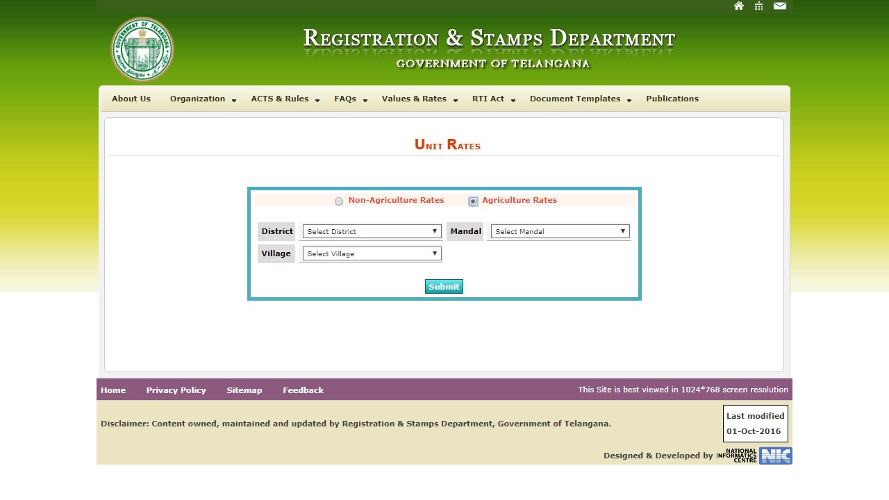 Image 1 Telangana Agricultural Land Value Certificate