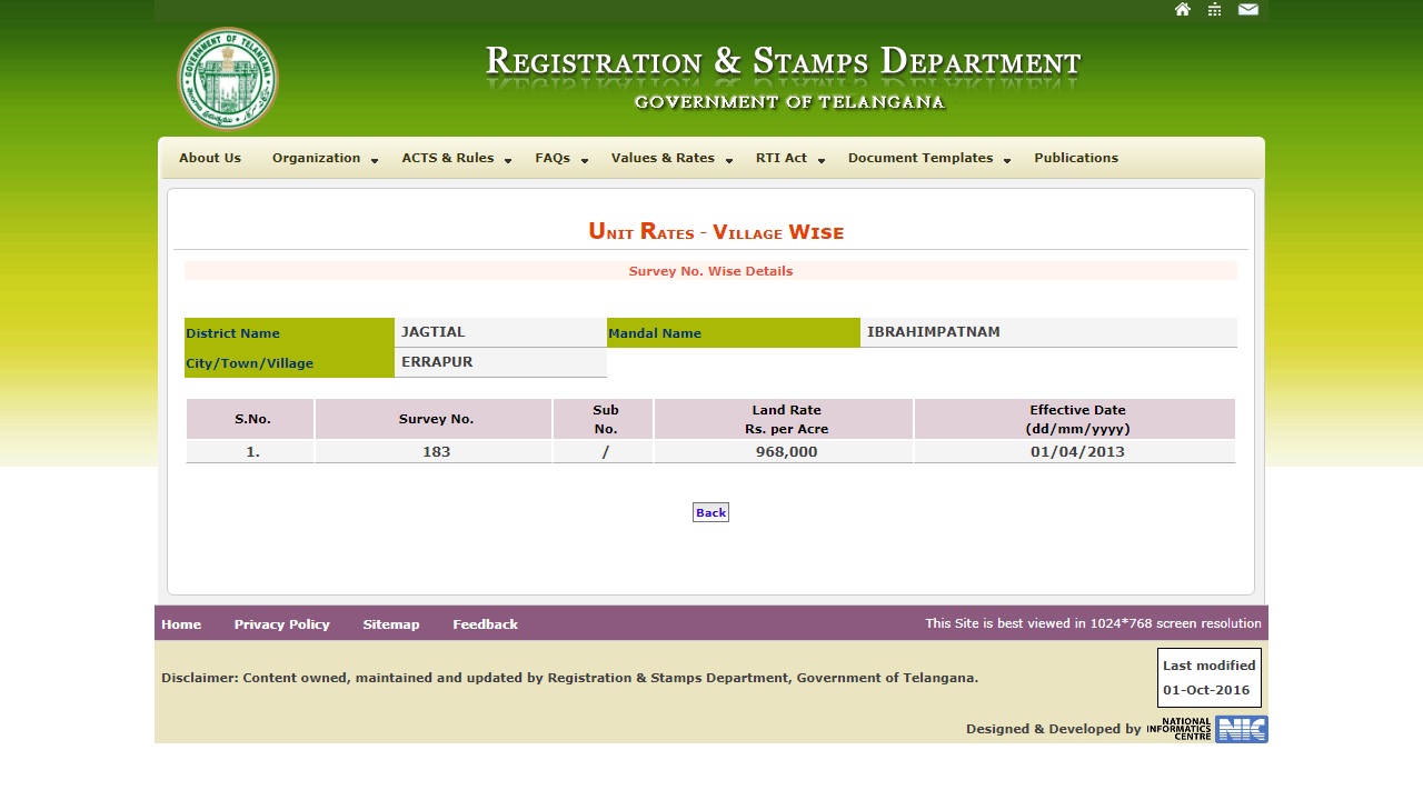 Image 3 Telangana Agricultural Land Value Certificate