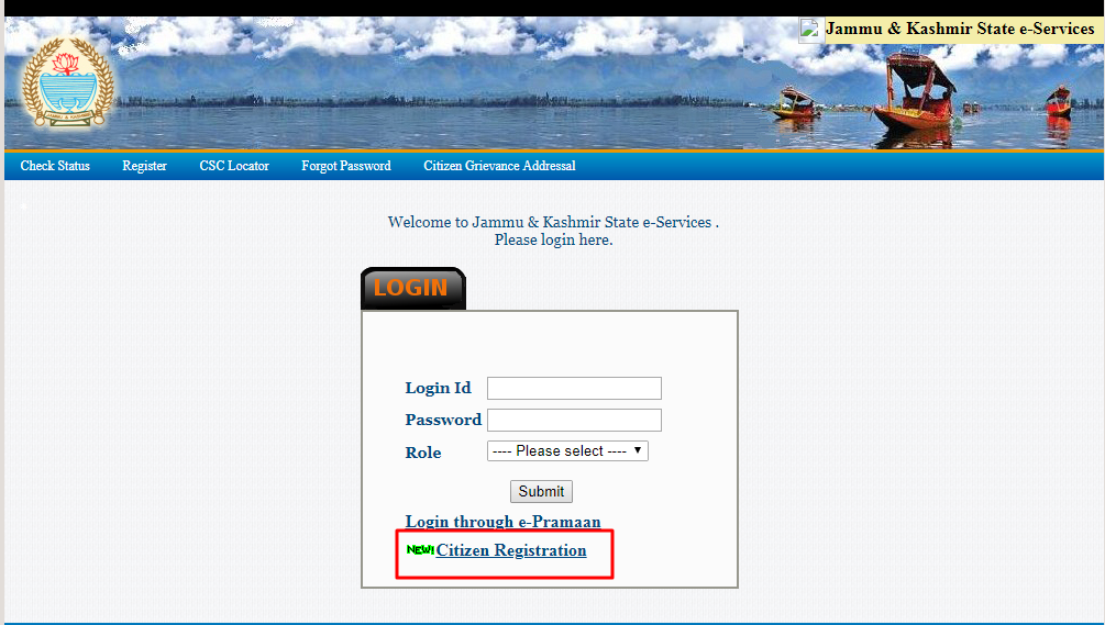 Jammu-and-Kashmir-Legal-Heir-Certificate-Home-Page