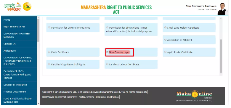 Maharashtra-Non-Creamy-Layer-Certificate-Service