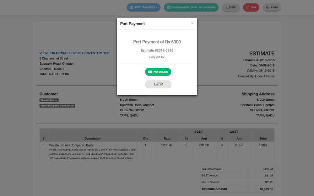 Step 4 - Split Payment