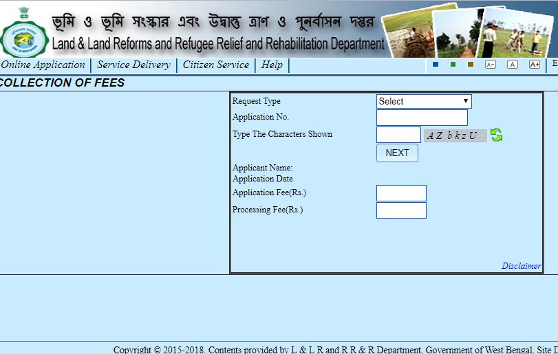 West-Bengal-Land-Mutation-Fee-Collection