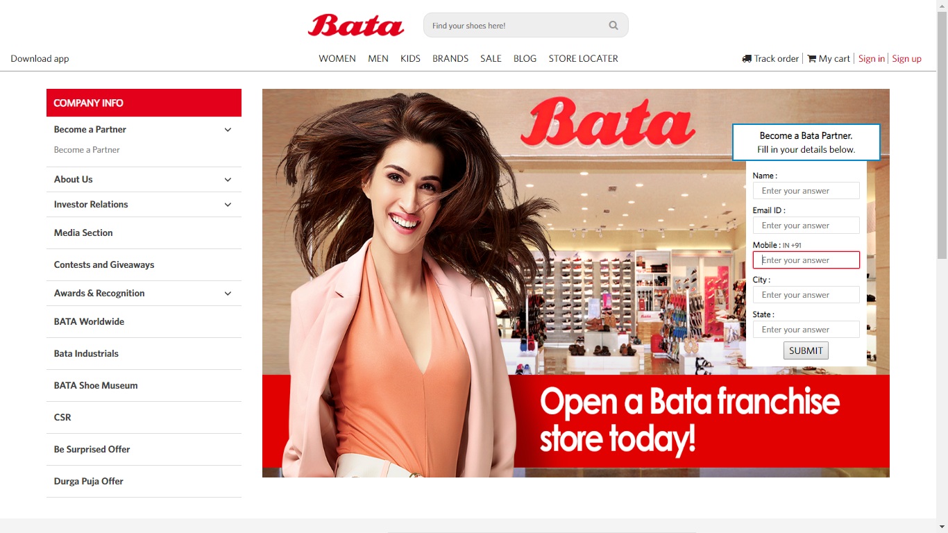 Bata Franchise - Eligibility & Requirements - IndiaFilings