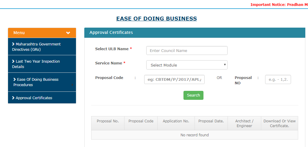 Maharashtra Occupancy Certificate - Download Online