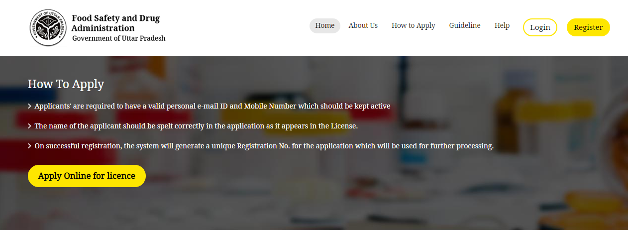 Uttar Pradesh Drug License - Apply online