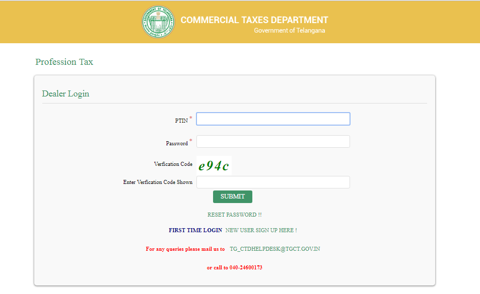Step 4 Telangana Professional Tax
