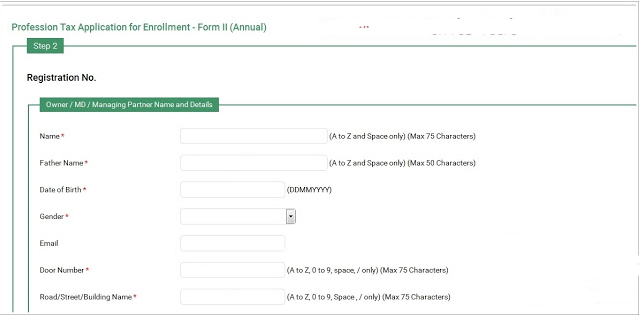 Step 10 Telangana Professional Tax