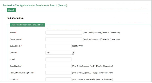 Step 13 Telangana Professional Tax