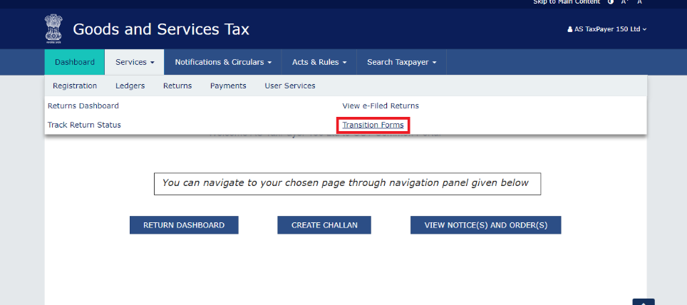 Form-GST-Tran-3-Filing-Transition-Form