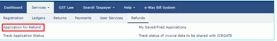 GST-Refund-Exports-of-Services--Login-Details