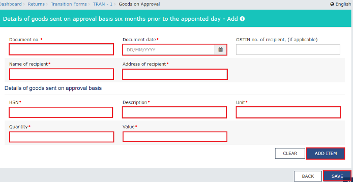 Goods Sent on Approval Basis