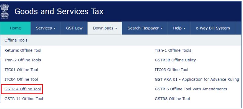 Image 1 GSTR 4 Return Filing