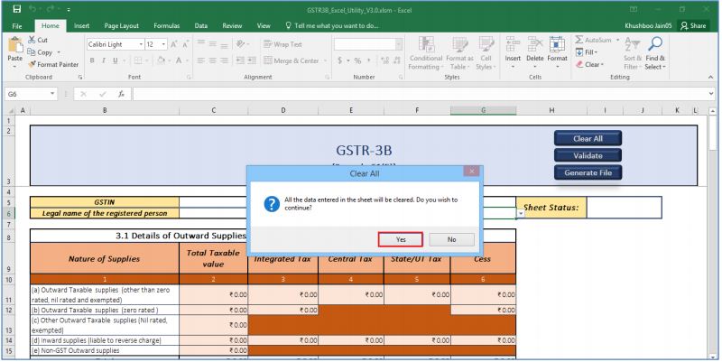 Image 10 GSTR 3B Offline Utility