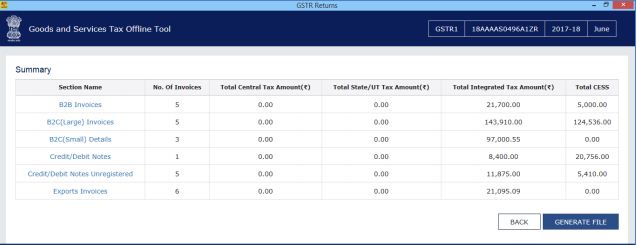 Error Files in Returns Offline Tool