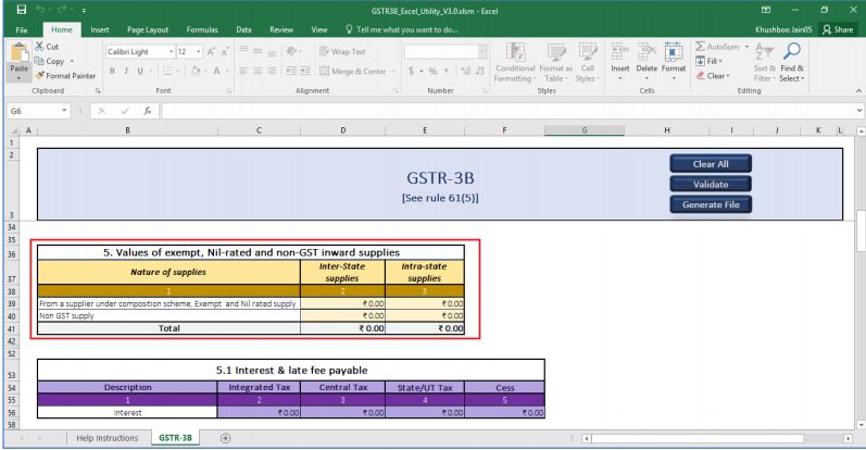 Image 19 GSTR 3B Offline Utility