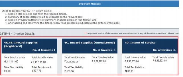 Image 23 GSTR 4 Return Filing
