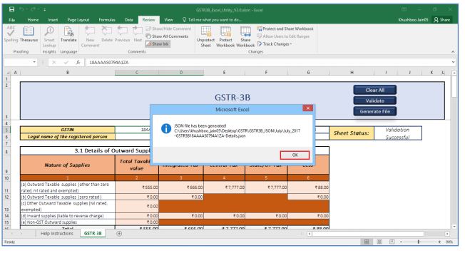 Image 30 GSTR 3B Offline Utility