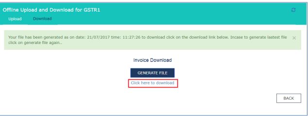 Image 5 Modify GSTR 1 Return File Using Returns Offline tool