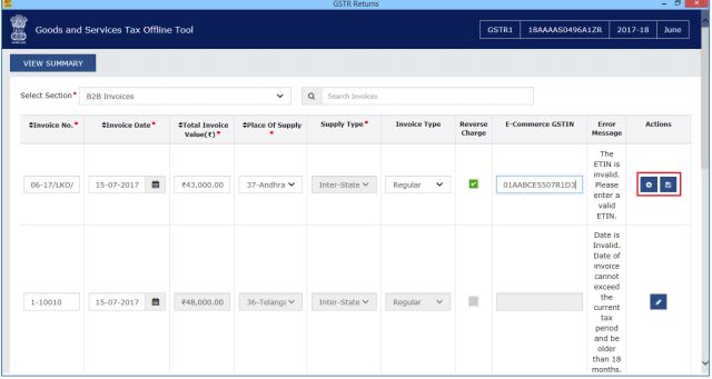 Error Files in Returns Offline Tool