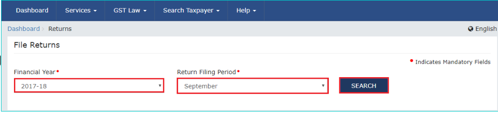 Exports-GST-Refund-Select-File-Return