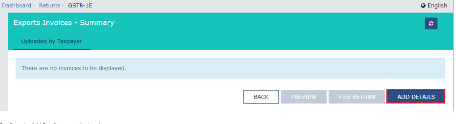 Exports-GST-Refund-Select-Invoice-Details
