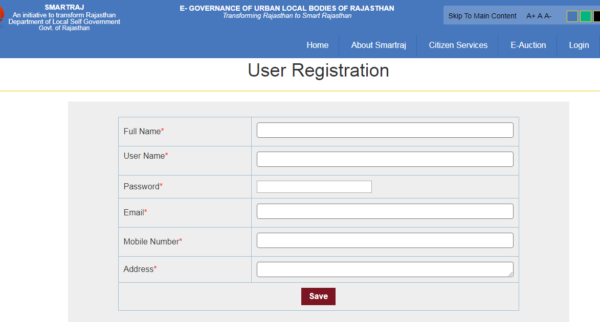 Rajasthan Property Tax - Registration