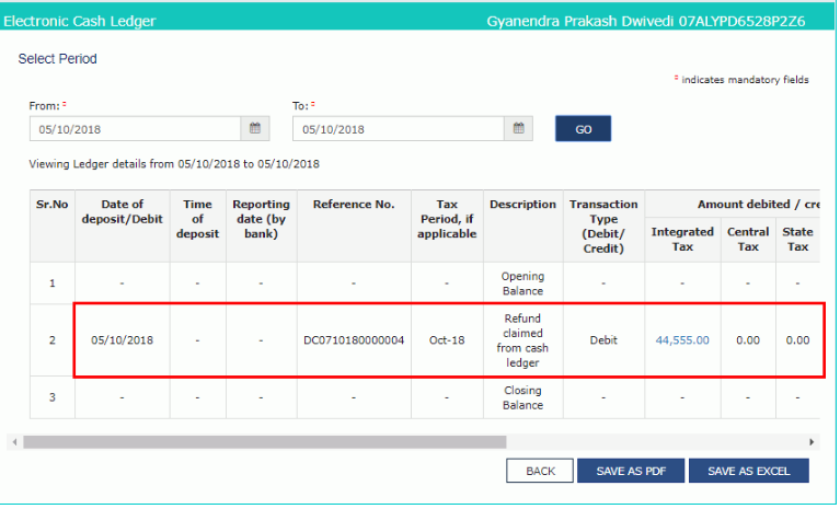 GST-Refund-Electronic-Cash-Ledger-debit-entry