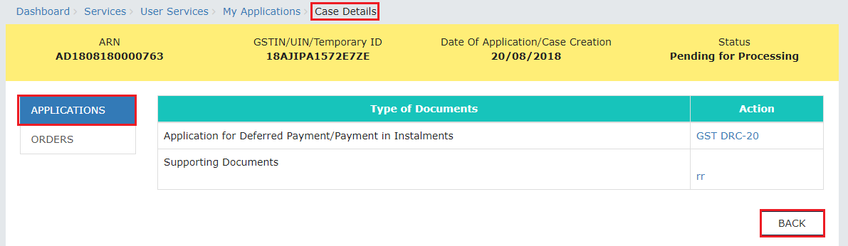 Step 1-Applying for Deferred Payment of GST