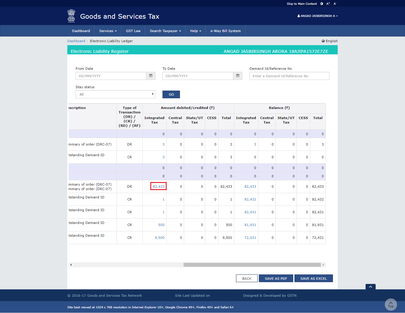 Step 10-Electronic Liability Register