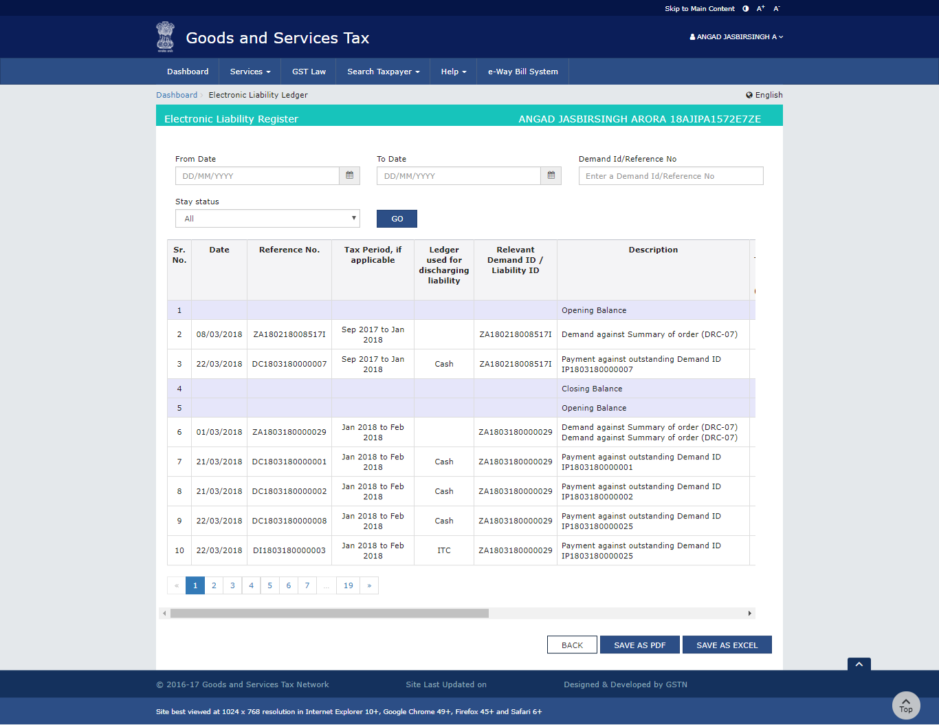 Step 10-Electronic Liability Register