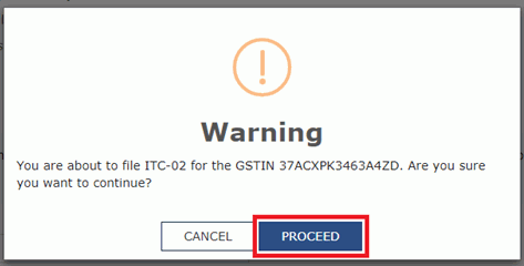 Step 11-Transfer of Matched Unutilised Input Tax Credit
