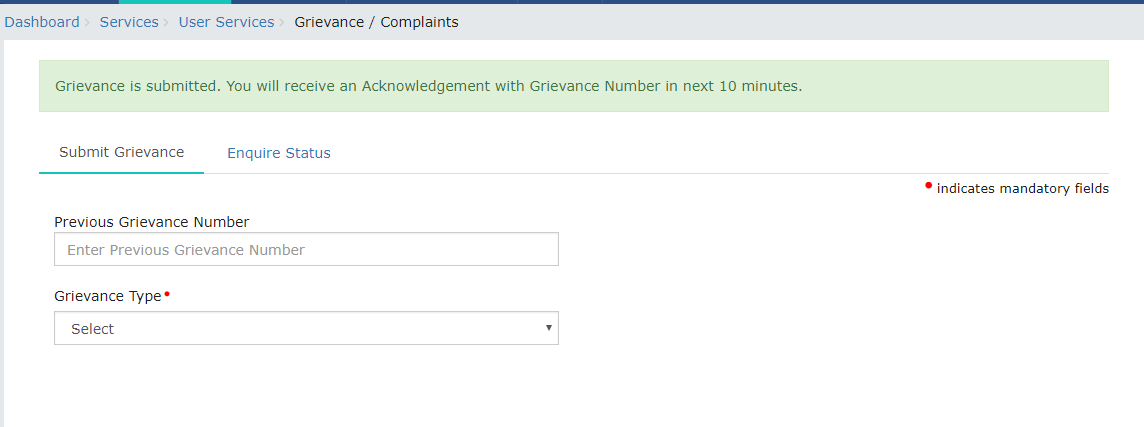 Step 11-Y - Filing GST Payment Related Grievances