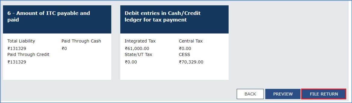 Step 12- Offline Filing of Form GST ITC-03