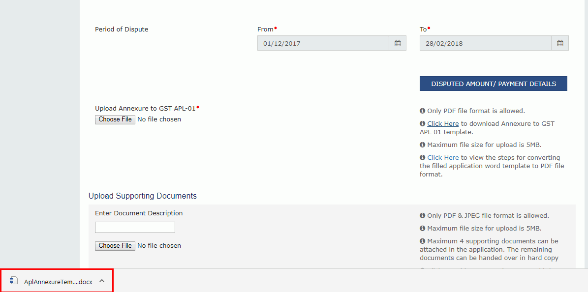 Step 13- Appeal against Demand Order