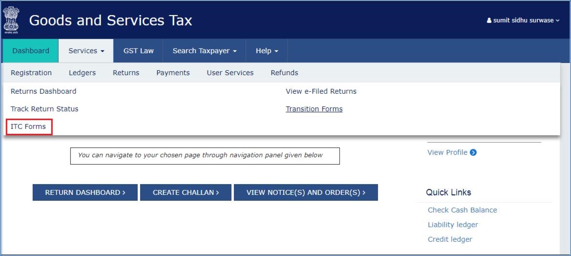 Step 16- Form GST ITC-01 Offline Tool
