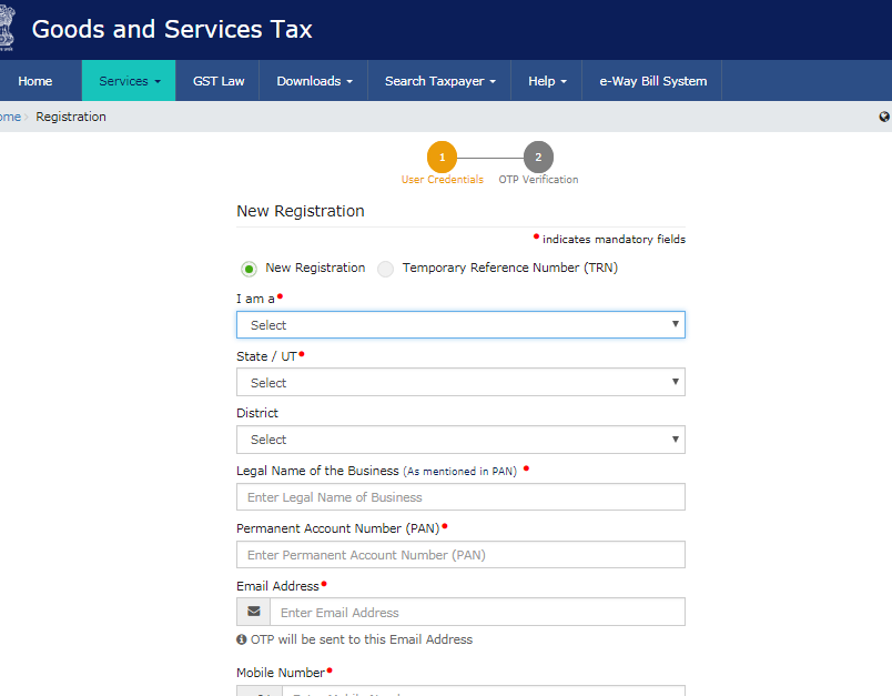 Step 3 - GST Composition Levy Scheme