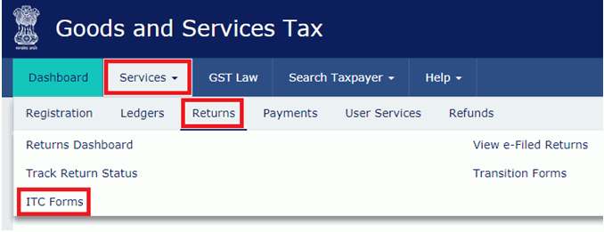 Step 3-Transfer of Matched Unutilised Input Tax Credit