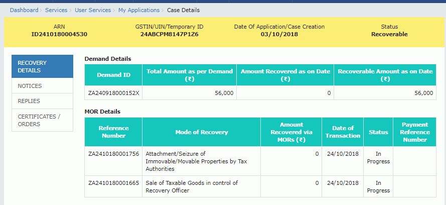 Step 4-Filing reply in Form GST DRC-22