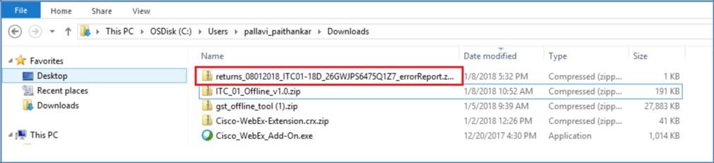 Step 4- Form GST ITC-01 Offline Tool